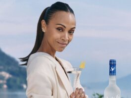 Zoe Saldaña GREY GOOSE, luxury vodka campaign